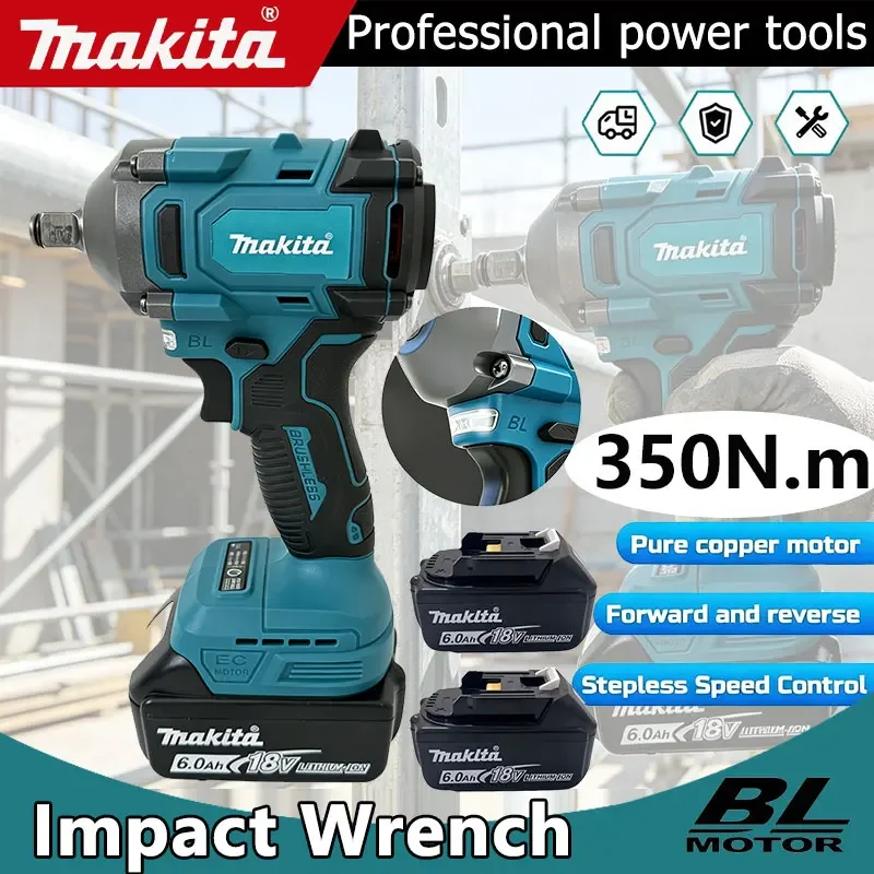 

Makita 500Nm Impact Wrench Brushless Cordless 18V High Torque Electric Tool for Steel Construction & Large Equipment Repair