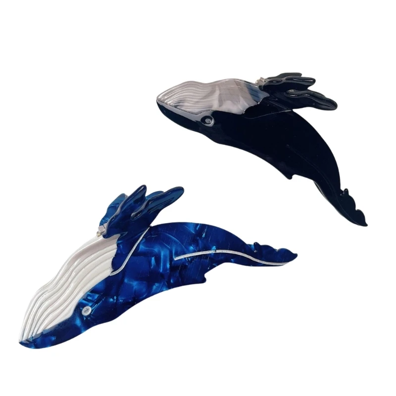 

Stylish Hairpin Whale Hair Barrette Hair Clip Eye Catching Hairpin for Hair Drop shipping