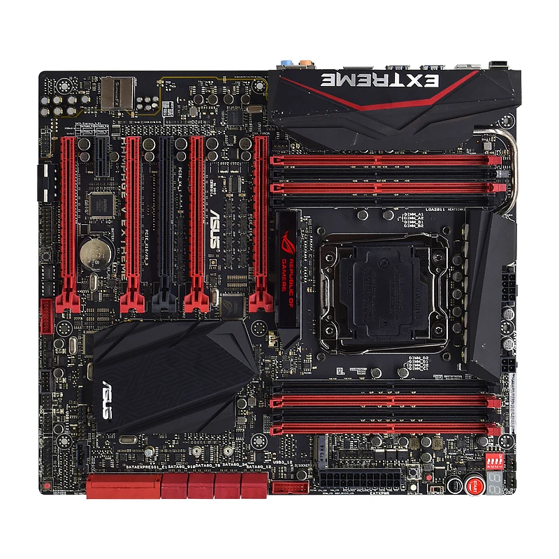 Imagem -03 - Asus-rampage v Extreme E-atx Motherboard Slots Ram Ddr4 Suporta Processadores Core i7 no Soquete Lga 2011-v3 i7 6900k 6950x 5960x