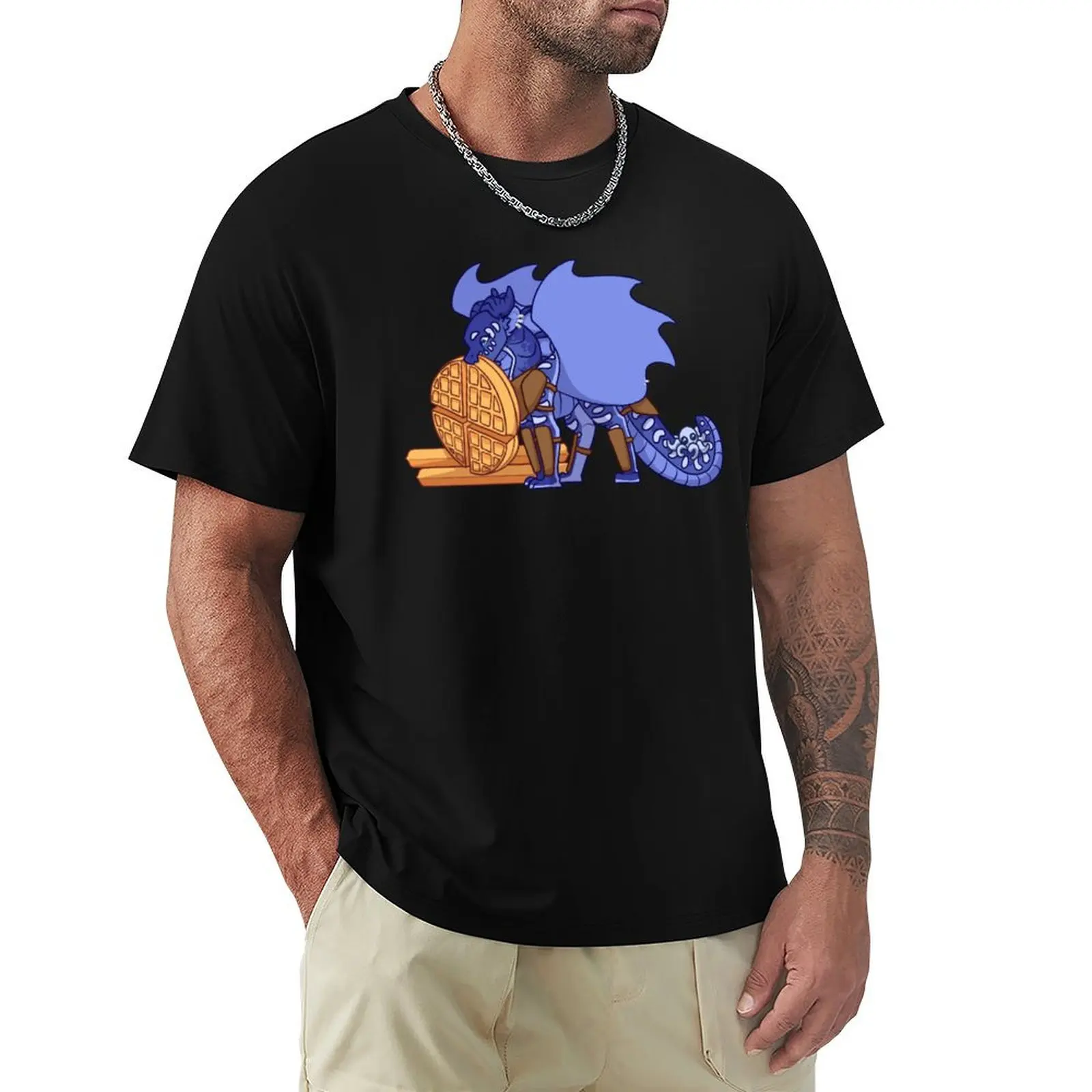 

Indigo with Waffles T-Shirt summer clothes baggy shirts workout shirts for men