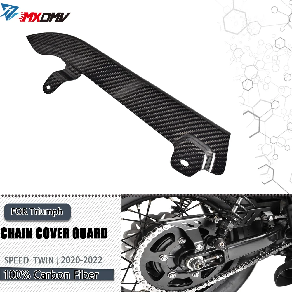 

for Triumph Speed Twin Thruxton 2021-2023 Motorcycle Chain Cover Guard Carbon Fiber Modification Accessories