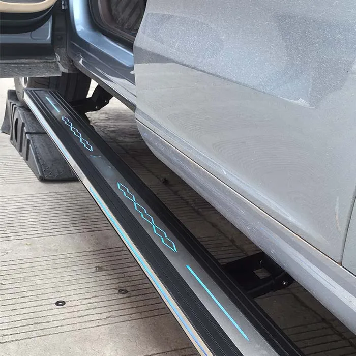 Factory Spot Fast Delivery Signs Car Power Running Board Electric Side Pedal with Light Emitting Diode Song PLUS