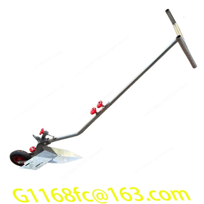 New Hand Pulled Plow Trenching Tool, Single Person Plowing Machine, Agricultural Trenching and Ridging Device