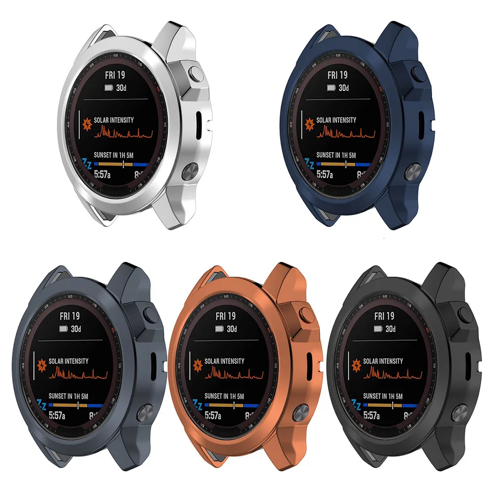 Hollow TPU Protective Case For Garmin Fenix 7 7S 7X Sapphire Solar Protector Shell Bumper Cover