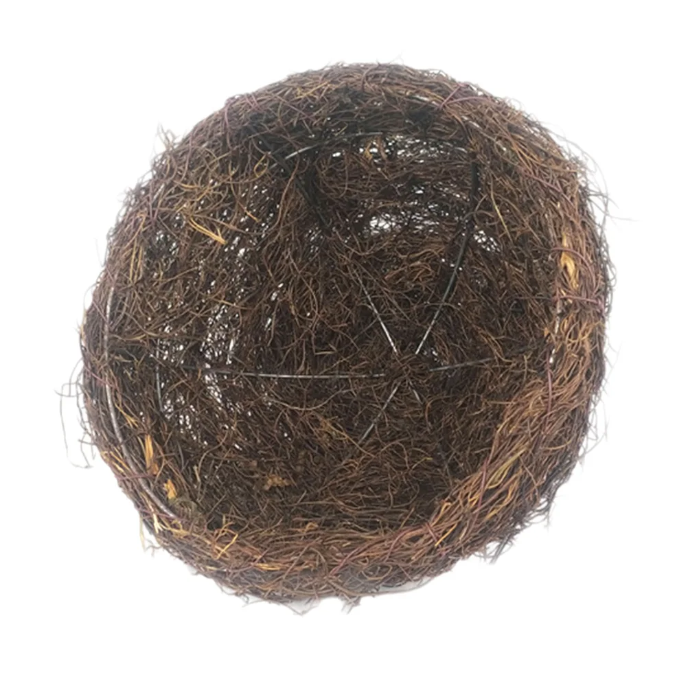 

Bird'S Nest Lampshade Outdoor Use Rattan Weaved Decorative Light Cover Rustic Style Lamp Cover Ornament Garden Household Lamp