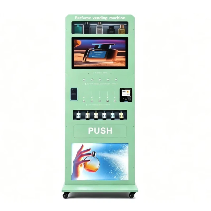24H Smart Perfume Vending Machine Standing Type with Remote Control for Shopping Mallperfume dispenser vending machine Custom