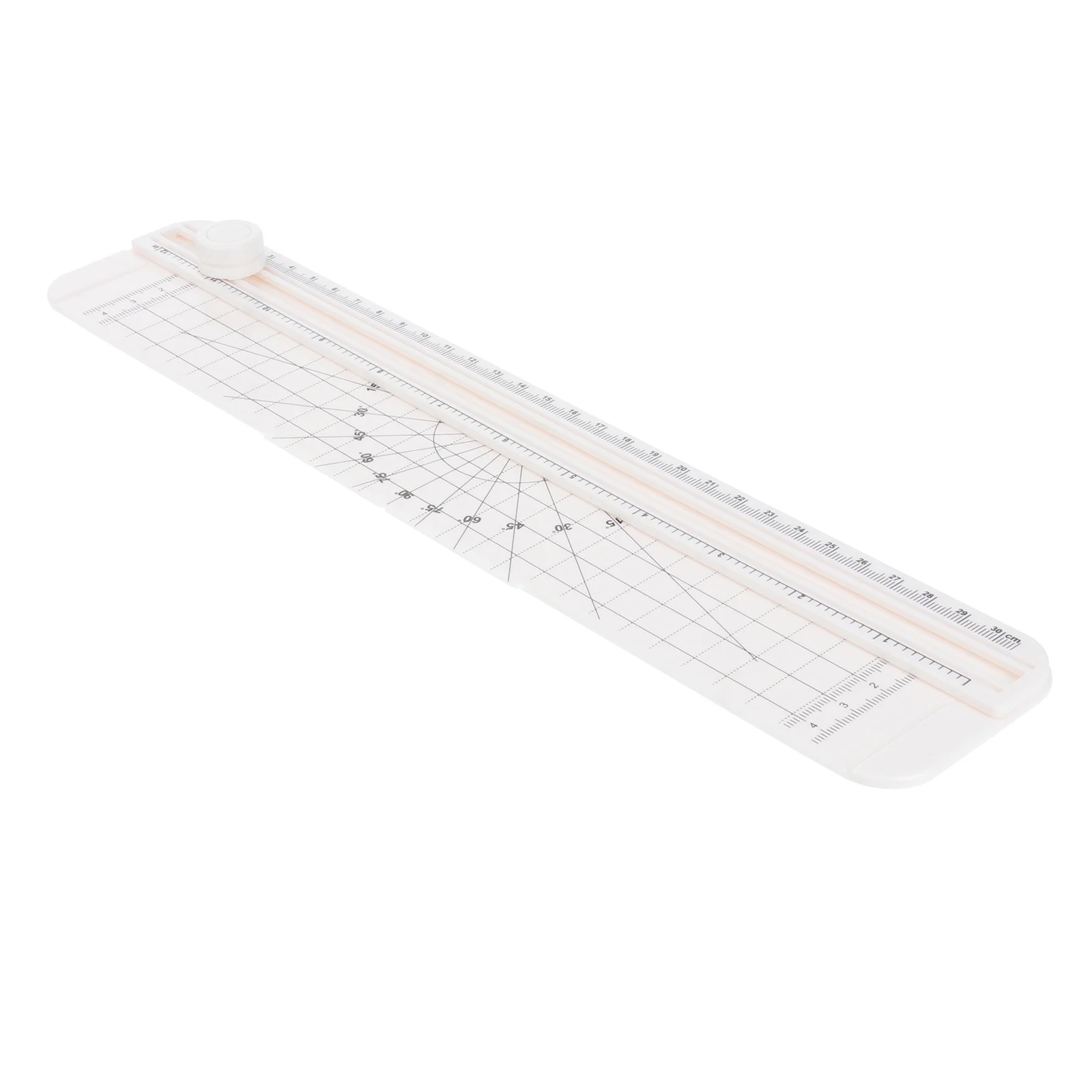 Mini Paper Cutter Compact A4 Trimmer Pull-Out Ruler Alignment Grid Safety Guard Replaceable Blade For Photo Label Trimming