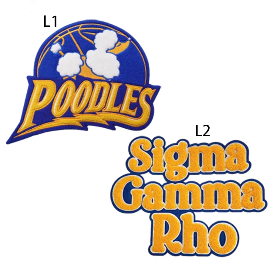 الجملة للتخصيص سيجما غاما رو القلطي الشنيل الحديد على التصحيح ل هوديي والسترات الملابس والاكسسوارات #3