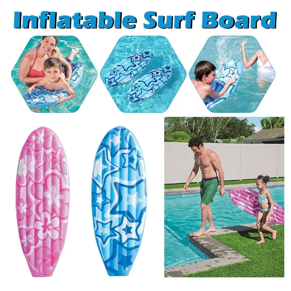 

PVC Inflatable Portable Surfboard For Swimming Surfing Outdoor Toys For Adults Children Bodyboard With Dual Side Water Spor S8S5