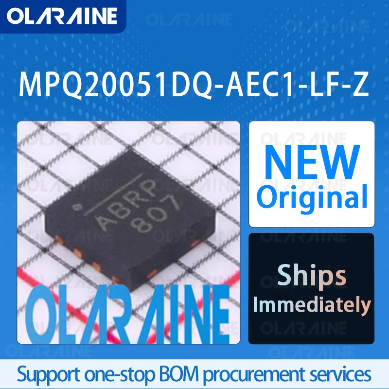 

5/10/100Pcs MPQ20051DQ-AEC1-LF-Z QFN-8 original ic chip Low dropout voltage regulators RoHS Voltage 5 V Current 1 A 1 Output
