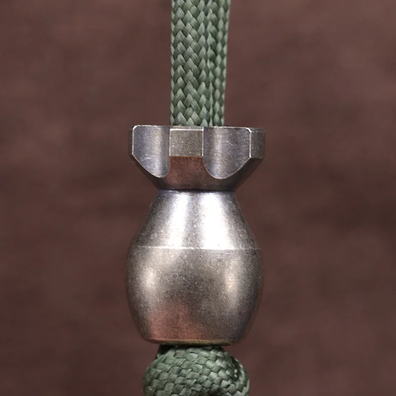 Shape Brass Knife Beads EDC DIY Paracord Woven Bracelets Lanyard Pendants Accessories Outdoor Tool Hangings Charms