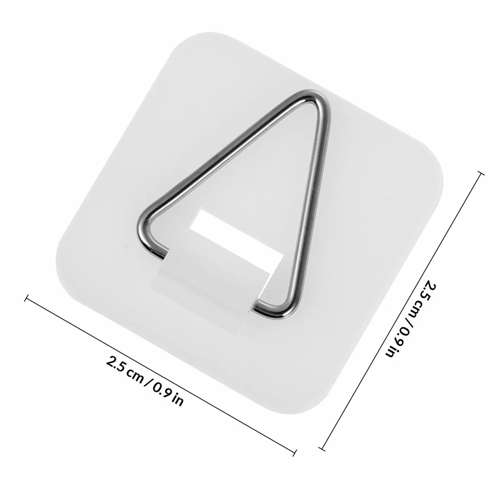 50Pcs Multifunctional Plate Hook Adhesive White Plastic Invisible Design Vertical Kitchen Dish Holder Reusable Strong