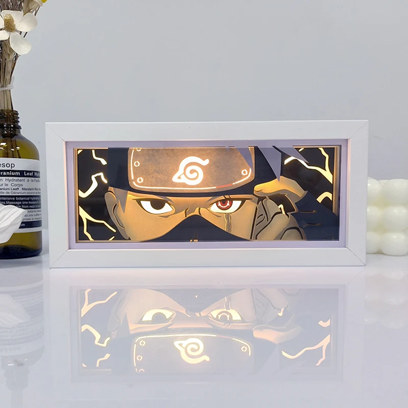 Anime series Naruto color paper-cut light remote control room bedroom atmosphere night light