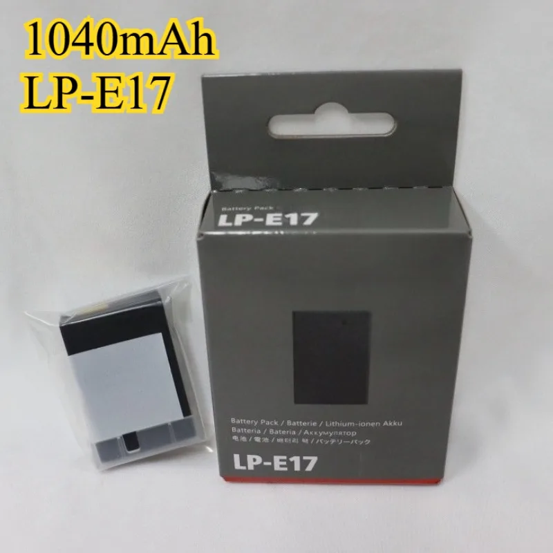 1040mAh LP-E17 Battery for Canon EOS R50 R8 RP 850D 77D 200DII M50 M6 Mark II Kiss X90 DSLR Camera Battery Full Decode