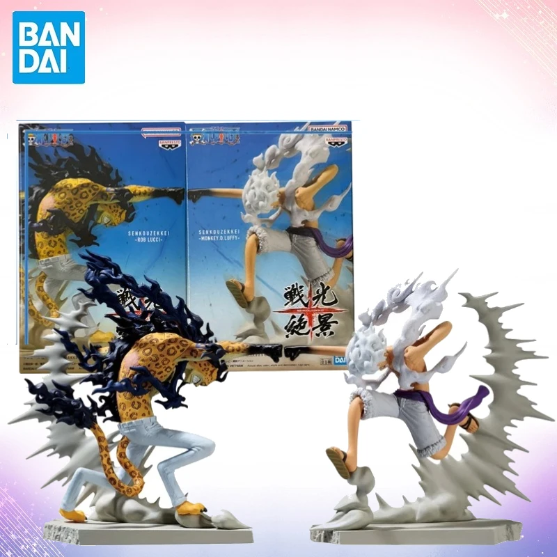 

В наличии Bandai, оригинальная аниме One Piece Gear 5, Ника Луффи против Ро Люцичи, ПВХ фигурка, модель игрушки, подарочная коллекция игрушек