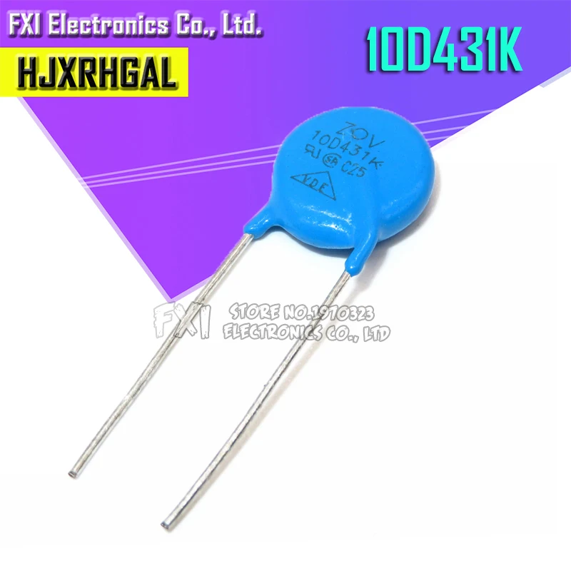 

10 шт. Варистор 10D431K 430V пьезорезистор 10D431