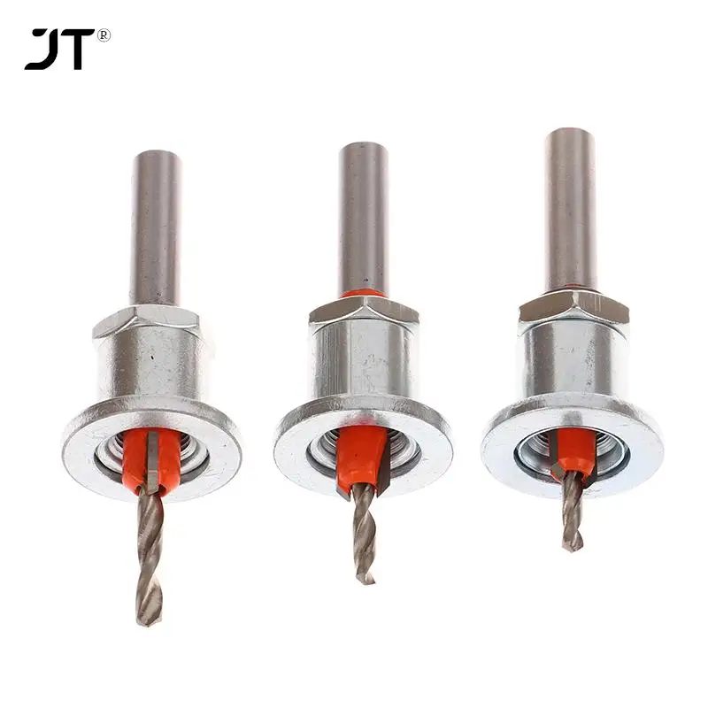 10type Alloy Adjustable Countersink Woodworking Router Core Limiter Drill Bits Wood Drilling Milling Cutter Screw