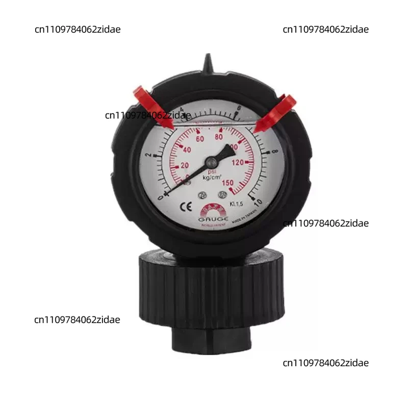For SAFE GAUGE Pressure Gauge with PP Diaphragm, Acid & Alkali Resistant, Shockproof for PCB