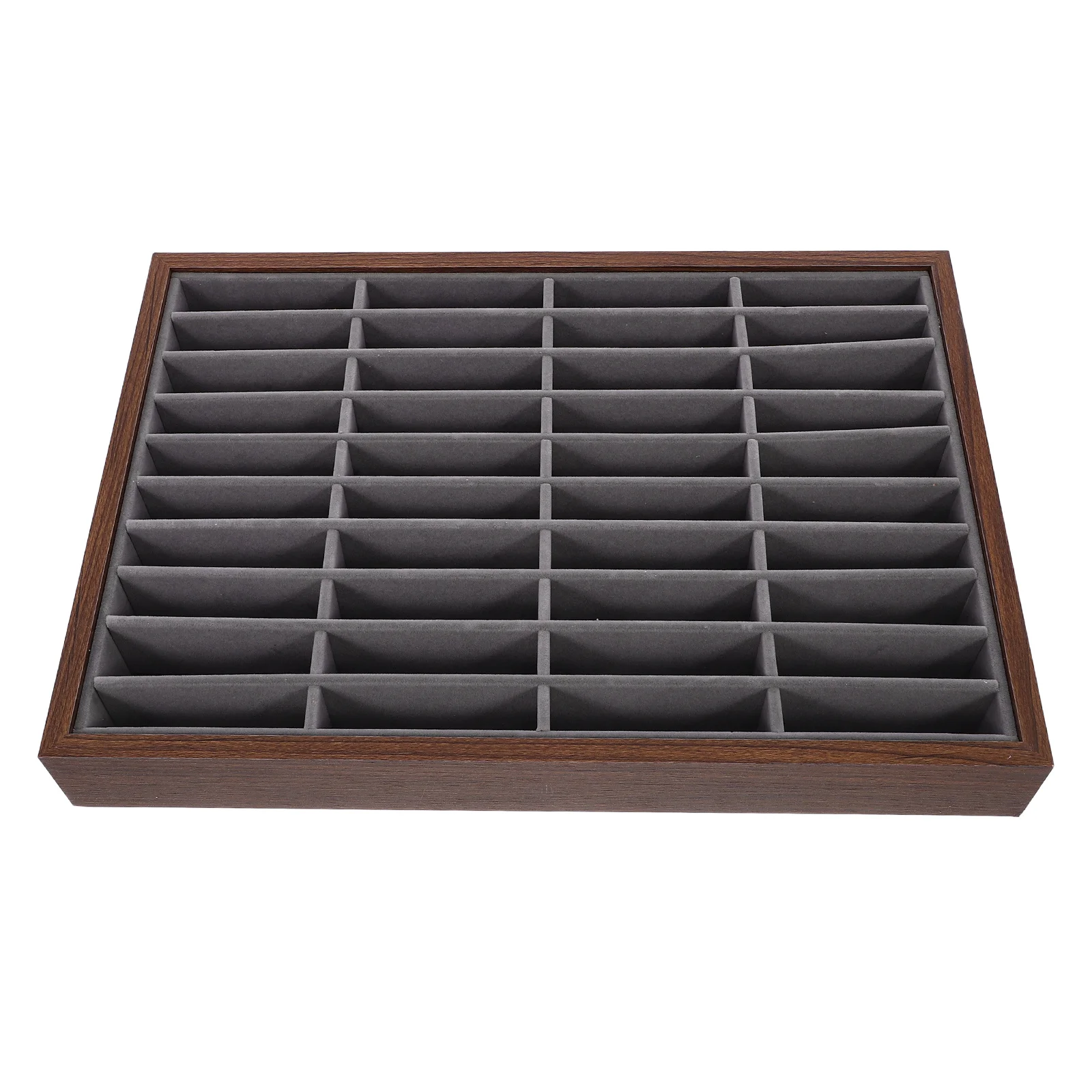 

Wooden Bracelet Display Tray Lined Jewelry Organizer Case For Bangle Ring Necklace Storage Portable Showcase Drawer