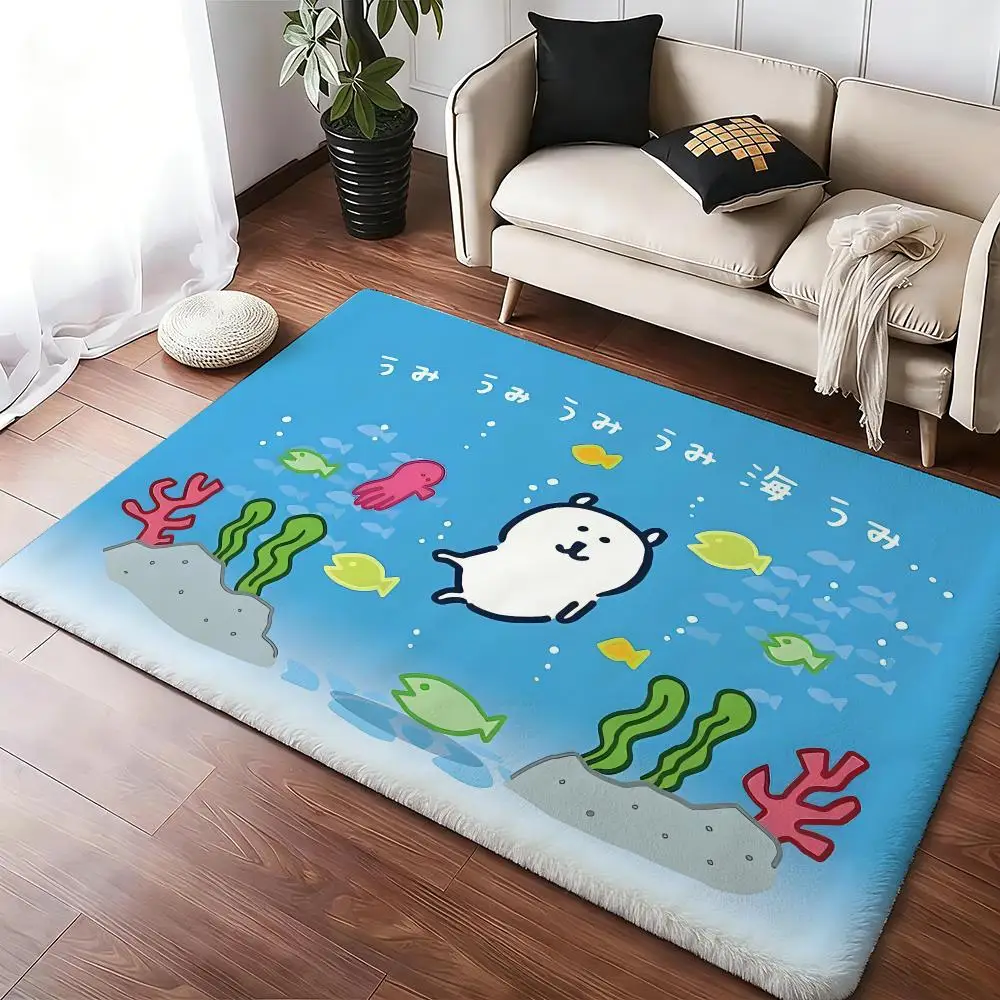 Cartoon J-Jokes Bear Floor Mat Soft Thickened Absorbent Non-Slip Bedroom Living Room Door Mat Home Decor Flannel Rugs