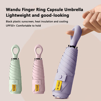 Xiaomi Portable Fold Umbrella with Heart Handle UPF50+ Sun Protection & Rainproof Compact Travel Umbrella for Women All-Weather