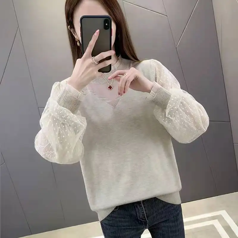 

Pullovers 2023 Spring New Sweaters Gargam Site Western Bottom Shirts Bargaining Loose Loose Slender Win -shirt Women's Clothes