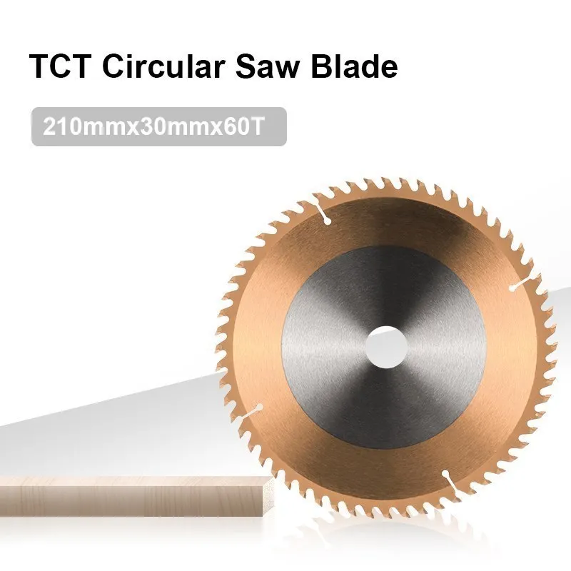 XCAN Kreissäge Klinge Holz Trennscheibe 205mm 210mm TiCN Beschichtet TCT Holz Klinge Hartmetall Power Tool