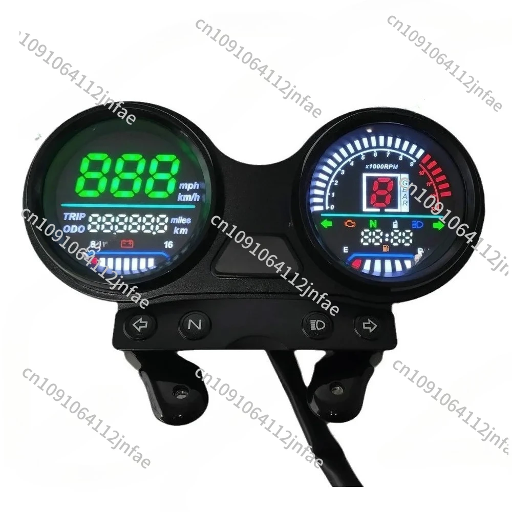 

Digital Odometer Speedometer 12V for YBR 125 - Easy Install Motorcycle Digital Speedometer Replacement with USB