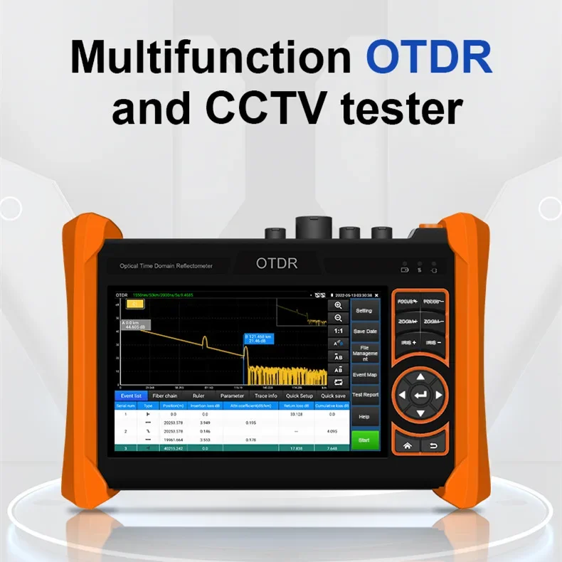 Ipc 6500 Otdr Cctv Ip Camera Ipc Tester H.265/H.264 4K Video Display Via Mainstream Wavelength 1610Nm