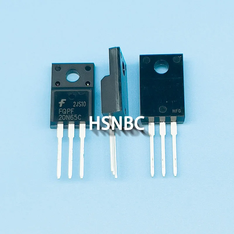 Transistor de Potência MOSFET, FQPF20N65C, FQPF20N65, 20N65, TO-220F, 100% Original, Novo, 10 peças por lote