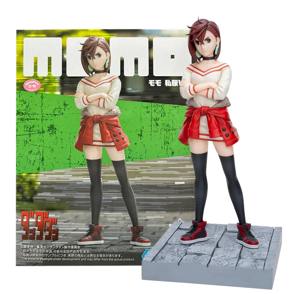 18CM Anime Dandadan Ayase Momo Figure Translator Ver Standing Model Toy Doll Collection Gift Aciton Figure PVC