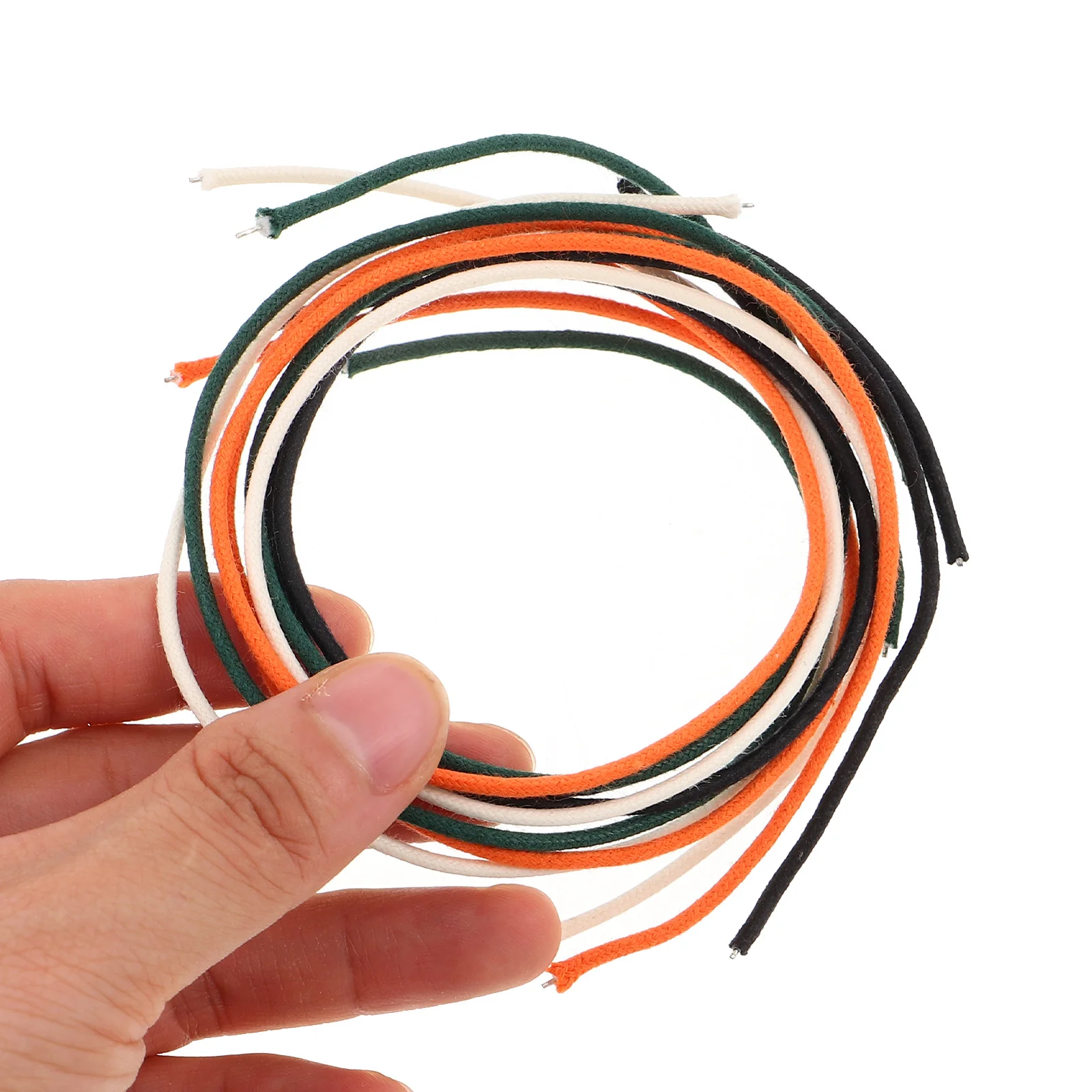 

8Pcs Pre-Tinned Copper Pushback Guitar Wire Vintage Waxed Cloth Wiring Kit Electric Bass Guitar Wiring Parts Replacement