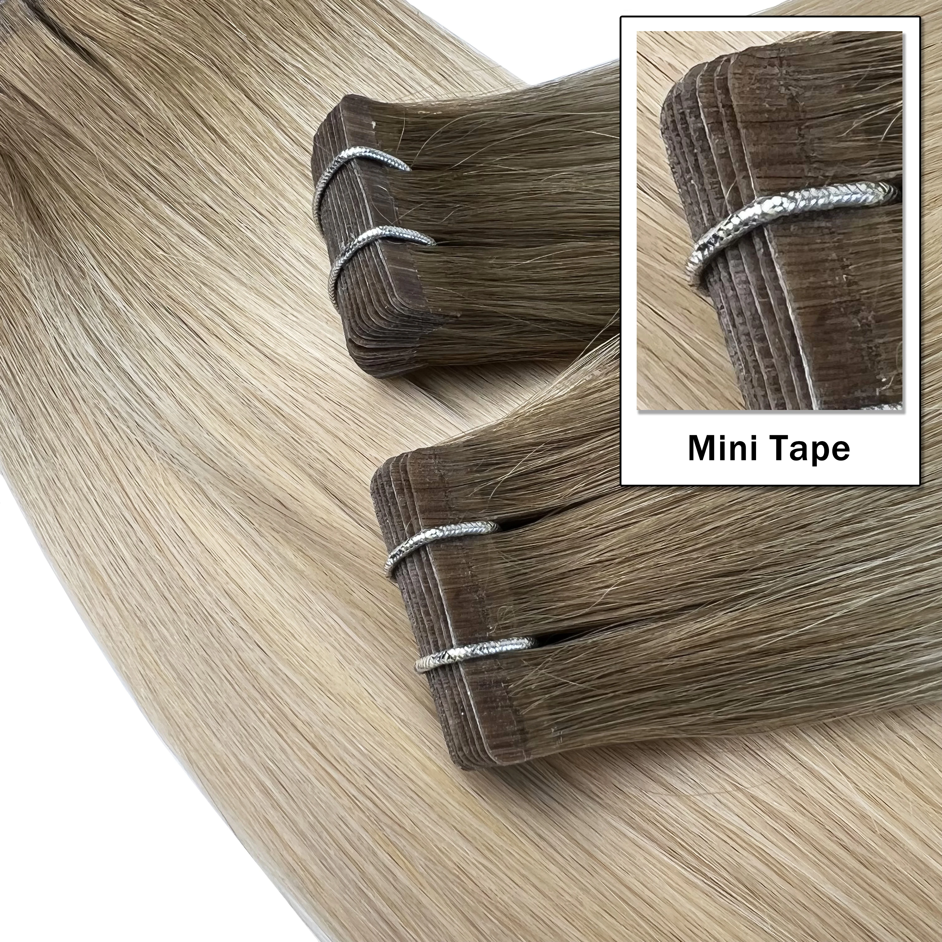 Kiikiigirl mini เทปต่อผมเครื่อง remy skin weft กาวสีขาวสําหรับ Salon คุณภาพสูง