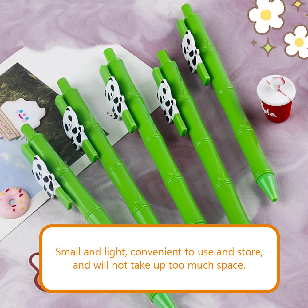 

5 Pcs Panda Pen Ink Cartoon Gel Pens Child Kids Cute Neutral Abs Novelty Animal