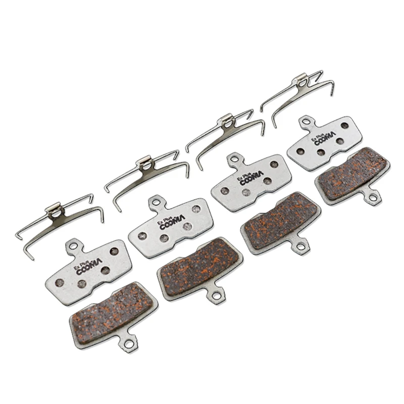 COOMA SPORT 4 Pairs Ex Plus Bicycle Disc Brake Pads For AVID SRAM Code 2011+Code R Guide RE Disc Brake,Alu-Alloy