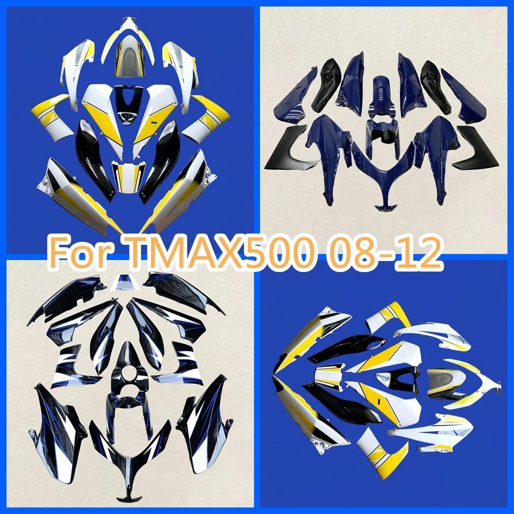 For YAMAHA TMAX500 2008 2009 2010 2011 2012 TMAX 500 08 09 10 11 12 Injection Bodywork ABS Plastic Motorcycle Whole Fairings Kit