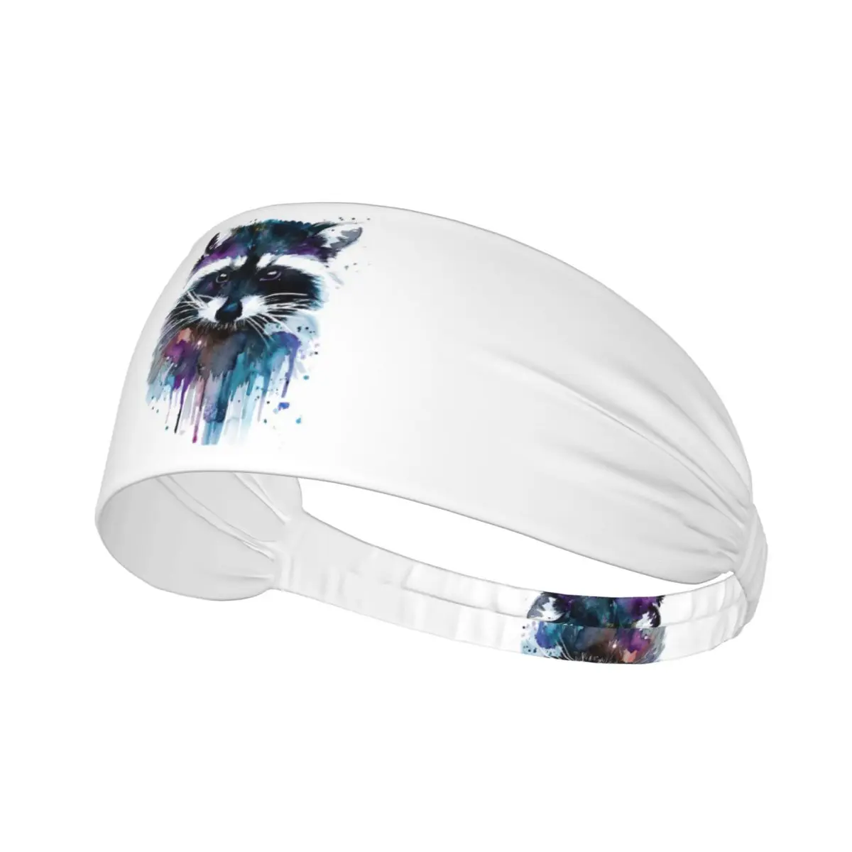 

Custom Little Raccoon Buddy Panda Sweatband for Men Women Quick Drying Sports Sweatband Gym Yoga Running