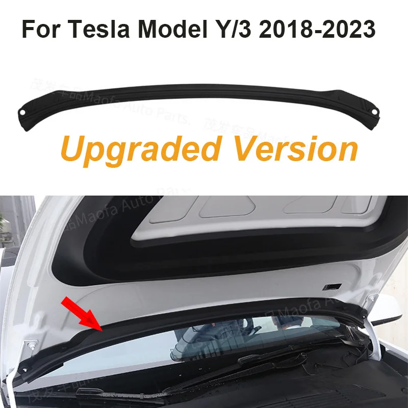 

2018-2023 For Tesla Model Y/3 Upgraded Version Car Front Waterproof Chassis Cover Water Strip Air Inlet Protective Cover