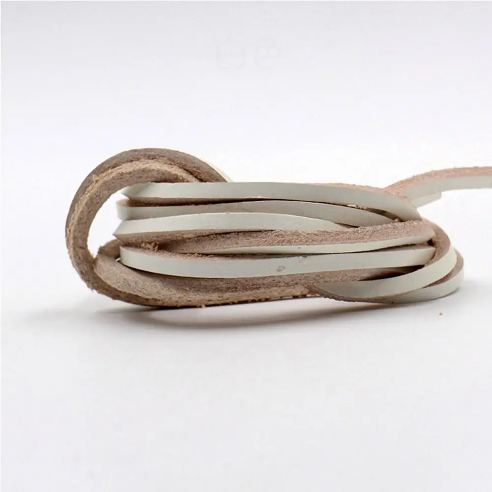 Strings Laces Colorful Boot Shoe Accessories Shoestring Shoe Rope Cowhide laces Leather Shoelaces