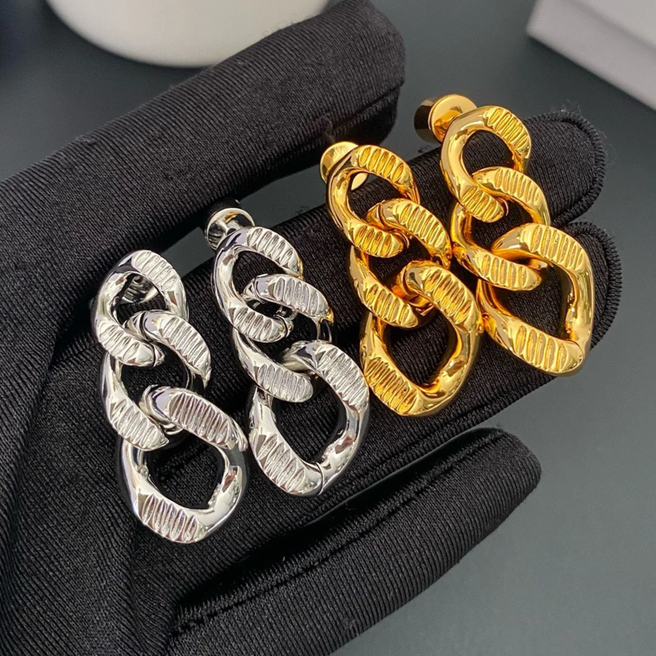New Jewelry & Accessories Sports And Leisure Style Fried Dough Twists Twisted Chain Earrings For Women's Parties & Gifts