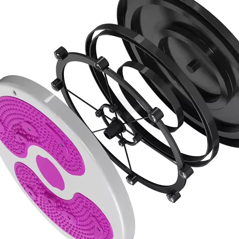 Ab Twister Board with 8 Magnets PP Material Fitness Twister Disc with Handles Waist Twisting Disc