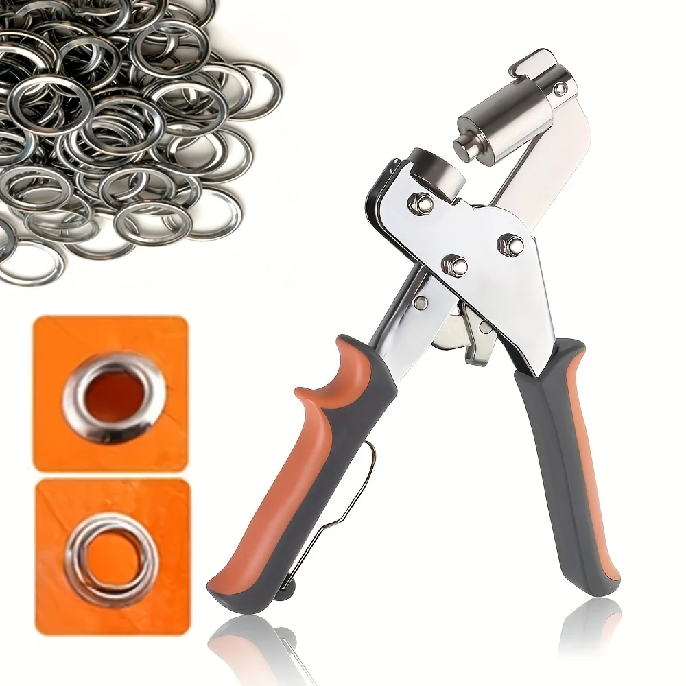 3/8-Inch Basic Eyelet Punching Tool Set with 10mm Inner Diameter Eyelets Leather And Canvas Pliers Set Essential for DIY Canvas