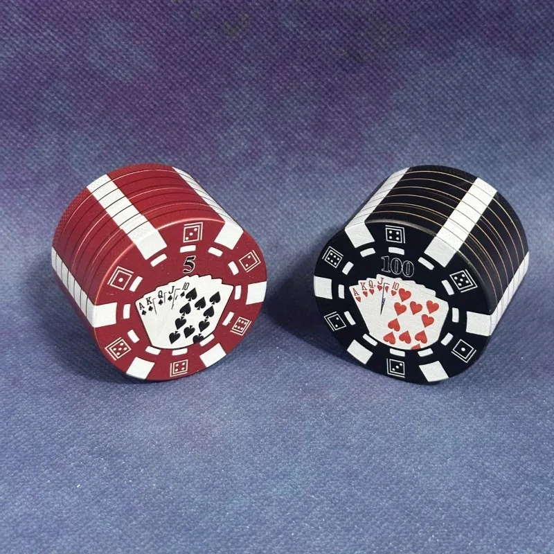 2 بوصة تكساس بوكر محظوظ عشب طاحونة التوابل دليل كسارة معدنية مدقة الفلفل هاون الملح قاطعة المطحنة طاحونة التدخين الملحقات