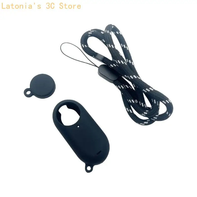 Schnell zu installierendes Silikonhüllen-Set inklusive Objektivschutz und Riemen für GO3/3S X3UB – Detail 5