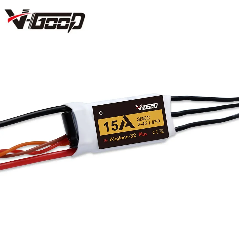 VGOOD Brushless ESC 6A / 15A / 20A / 30A / 40A / 60A / 80A / 100A / 120A 2-6S 32-Bit W/1.5A SBEC for RC Helicopter Airplane Accs