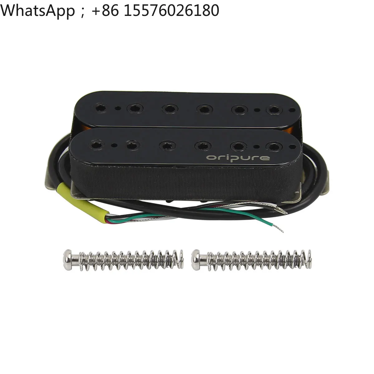 OriPure PH5 Alnico5 Black Pickup, Adjustable Magnetic Column 4-core Wire Can Be Cut Single Electric Guitar Dual Pickup