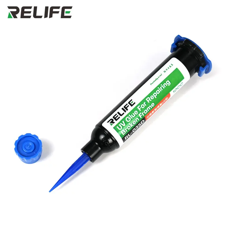 RELIFE RL-035D Repair Broken Frame UV Glue Fast and Efficient Curing Without Whitening Strong Viscosity Repair Middle Frame Tool