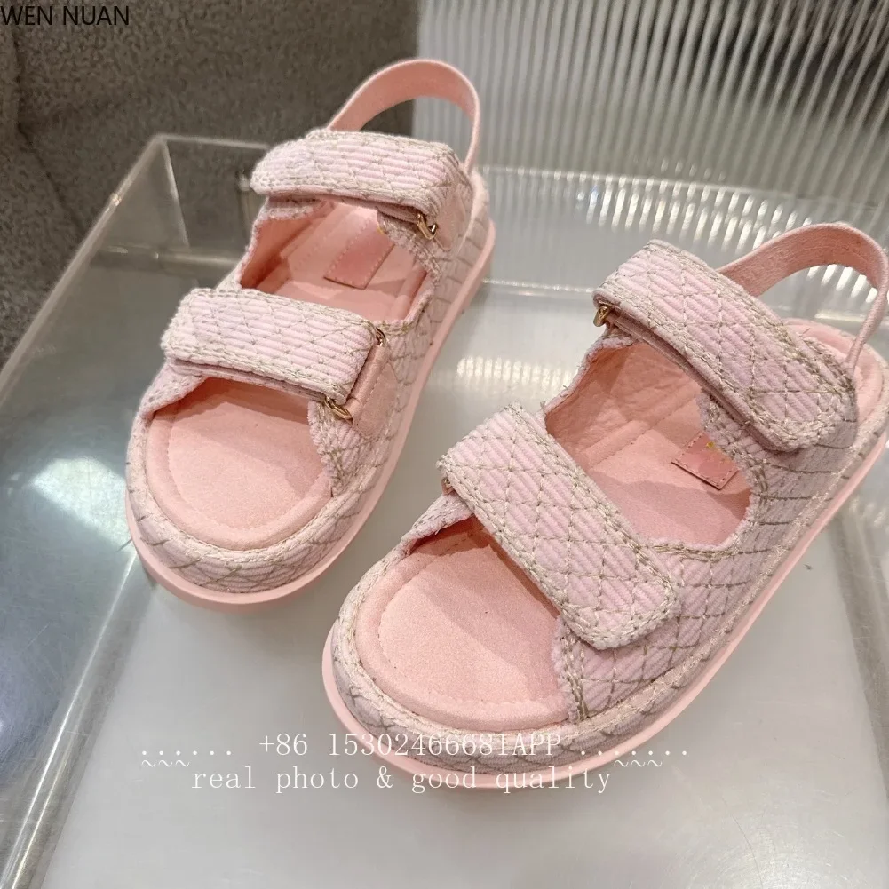 2026 New Candy Color Rubber Casual Sandals Flat Heel Open Toe Comfortable Beach Shoes toe comfortable platform sandals
