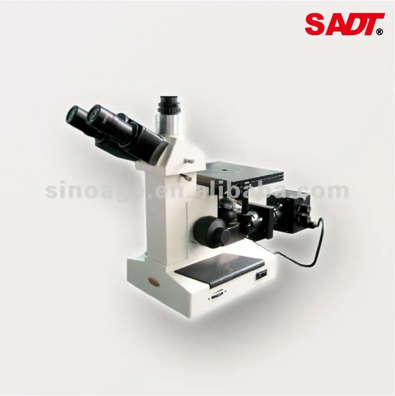 Inverted metallurgical digital microscope SM400 which can be equipped with CCD or digital camera