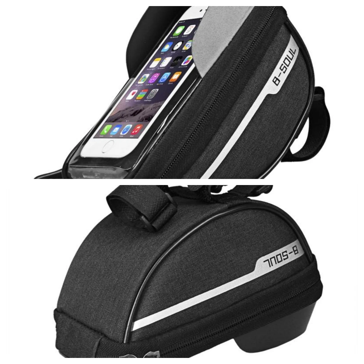 Bicycle Bag 1L Frame Front Top Tube Bike Bag Handlebar Mtb Touch Screen Cycling Bag Phone Holder Bicycle Accessories